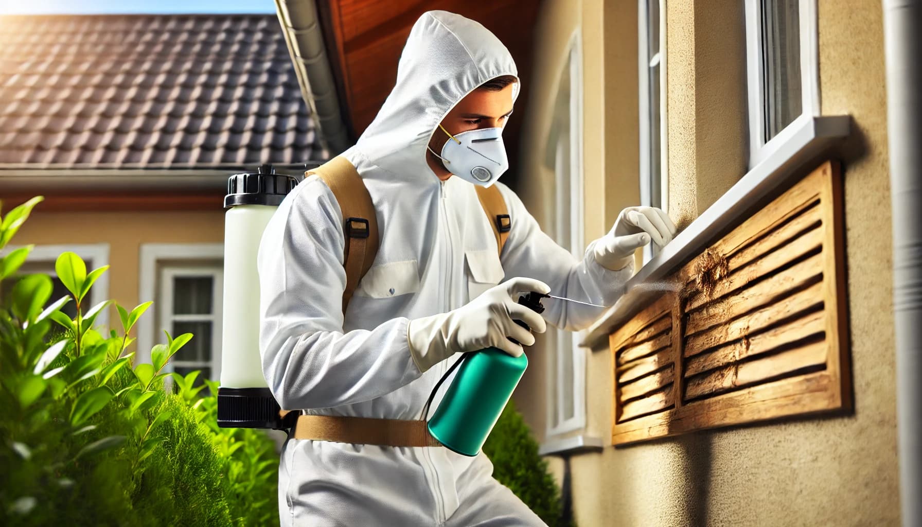 Billede af mand som bekæmper borebiller